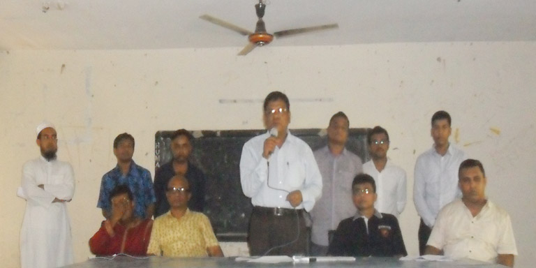 শান্তিপূর্ণ ভাবে বিয়ানীবাজার সরকারি কলেজে একাদশ শ্রেণির ওরিয়েন্টেশন ক্লাস সম্পন্ন