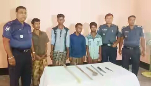 মৌলভীবাজারে  অস্ত্রসহ আন্তঃ জেলা ডাকাত সহ ৪ জন আটক