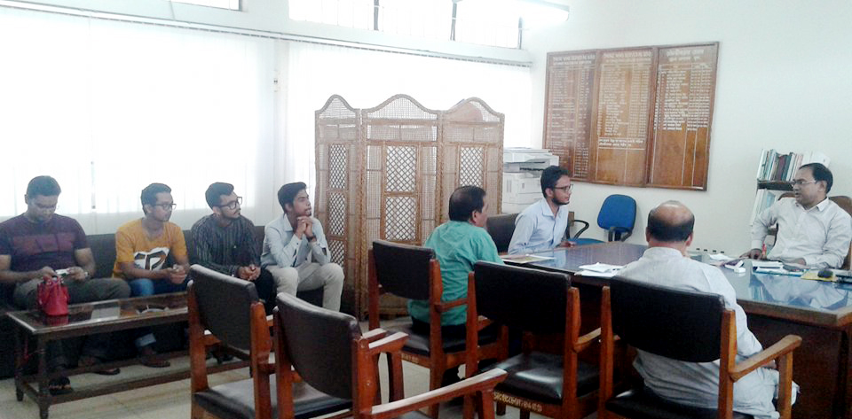 নবনিযুক্ত ডিসির সাথে তারুণ্যের সাক্ষাত ও জাতীয় পথশিশু দিবস নিয়ে আলোচনা