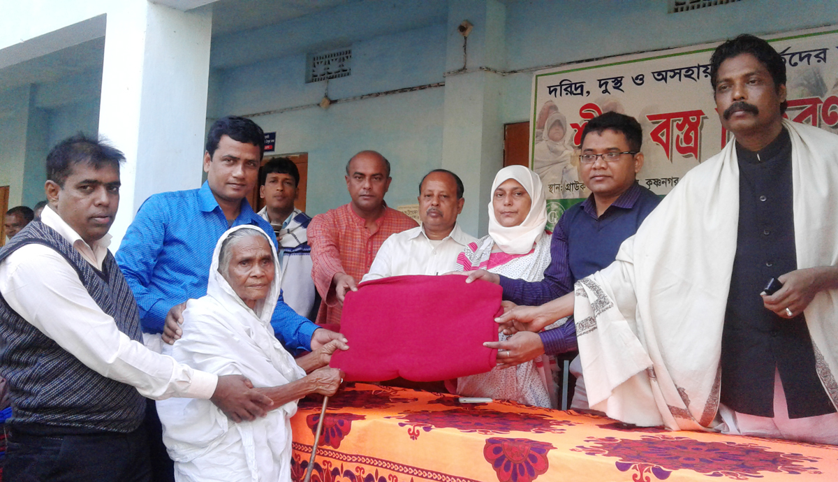 জুড়ীতে গ্রাম উন্নয়ন কার্যক্রমের উদ্যোগে শীত বস্ত্র বিতরণ