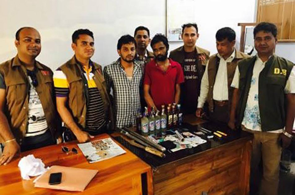 মৌলভীবাজারে অস্ত্র ও মাদকসহ গ্রেফতার ২