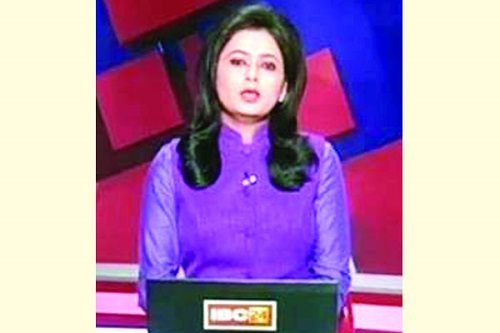 স্বামীর মৃত্যুর খবর নিজেই পড়লেন সংবাদ উপস্থাপিকা