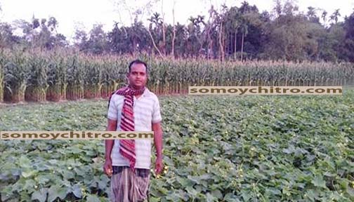 ভূট্রা ও শশা চাষে সফল বড়লেখার জিয়াউর রহমান