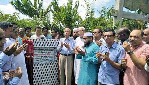 বিয়ানীবাজারে ‘মুক্তিযুদ্ধের স্মৃতি স্থাপনা’ নির্মাণ কাজের ভিত্তিপ্রস্তর করলেন শিক্ষামন্ত্রী