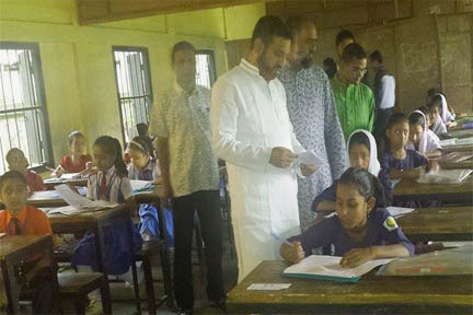 বিয়ানীবাজারে ১ম আহমদুর রহমান খান হিনু  মেধাবৃত্তি পরীক্ষা অনুষ্ঠিত