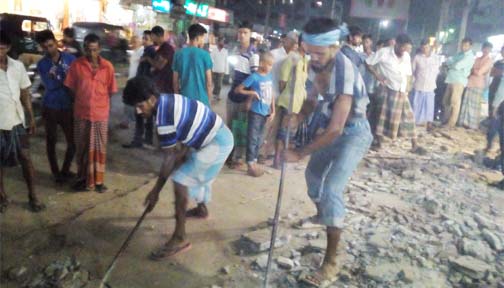 বিয়ানীবাজারে আবারো উচ্ছেদ অভিযান