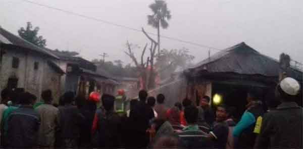 কুলাউড়ায় অগ্নিকান্ড: ১০ লাখ টাকার ক্ষয়ক্ষতি