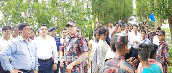 বিয়ানীবাজারে ‘সীমান্ত হাট’ প্রস্তাবিত স্থান পরিদর্শন করলেন বিভাগীয় কমিশনার