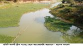 জাল দিয়ে পানি আটকে  রাখায় রুপ লাবন্য হারিয়ে অস্তিস্থ সংকটে পড়েছে সুনাই নদী