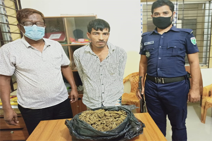 বিয়ানীবাজারে দেড়কেজি গাঁজাসহ একজন আটক