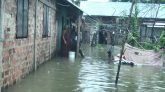 সুনামগঞ্জে ভারি বৃষ্টিপাতে ফের নতুন নতুন এলাকা প্লাবিত