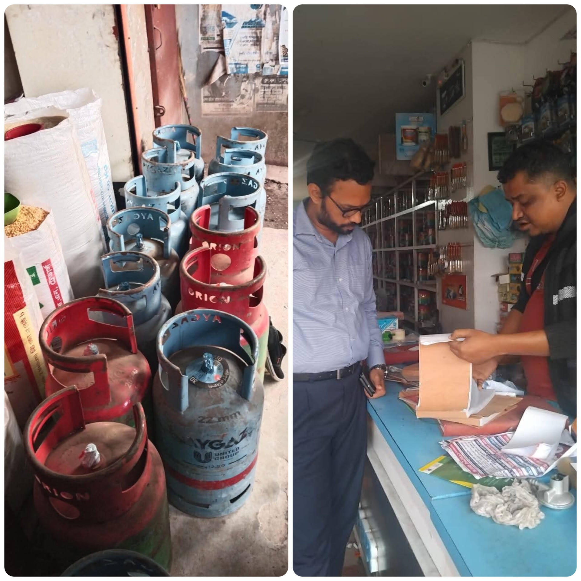 সরকার নির্ধারিত দামের বাইরে গ্যাস বিক্রি নবীগঞ্জে ডিস্ট্রিবিউটরকে জরিমানা