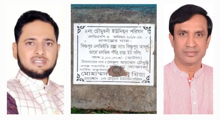 উন্নয়ন প্রকল্পের নামফলক ভাঙচুর: ক্ষোভ, দোষীদের শাস্তির দাবি