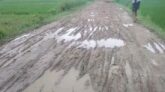 বাহুবলের বিহারীপুর সড়কের বেহাল দশা, দুর্ভোগে কয়েক গ্রামের মানুষ