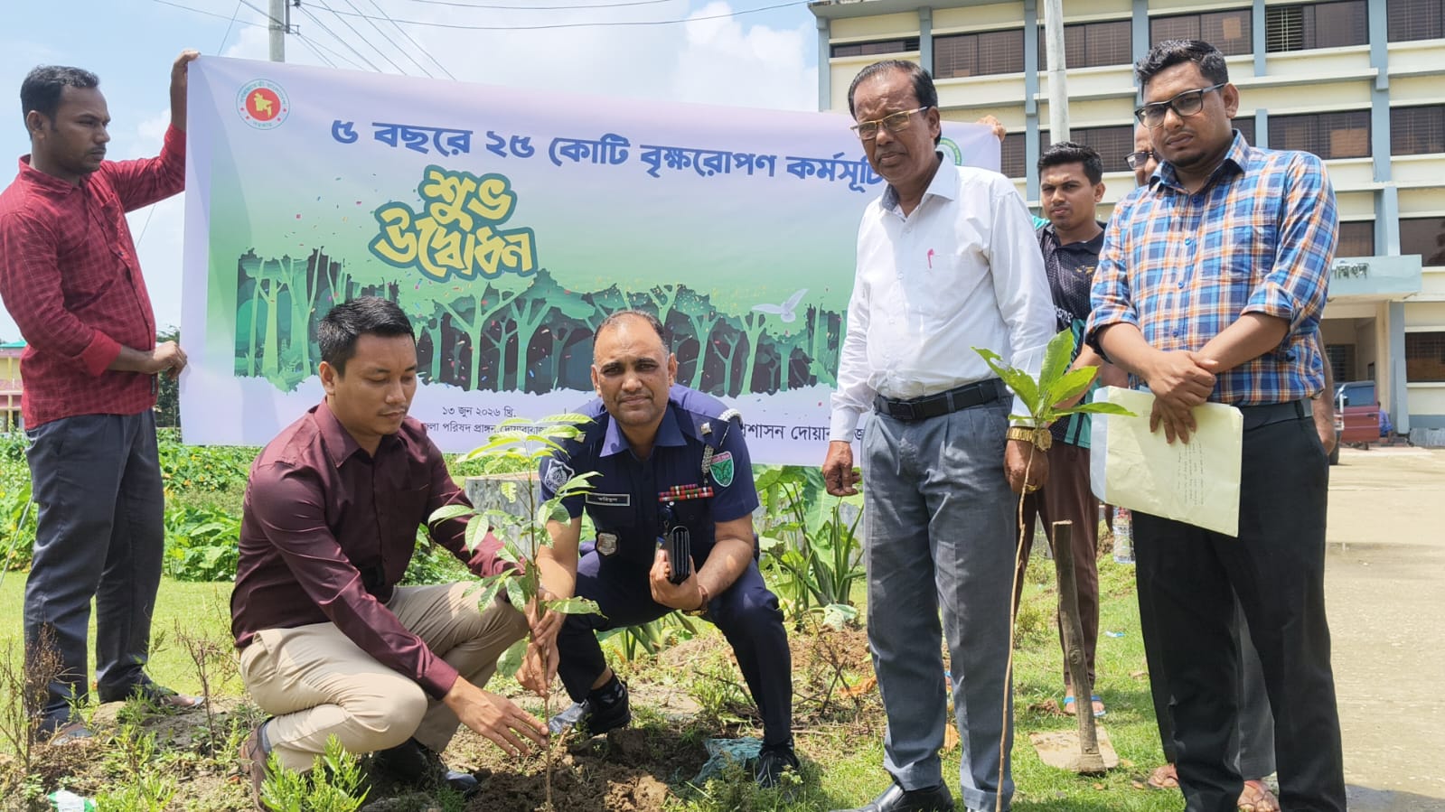 দোয়ারাবাজারে বৃক্ষরোপণ কর্মসূচির শুভ উদ্বোধন