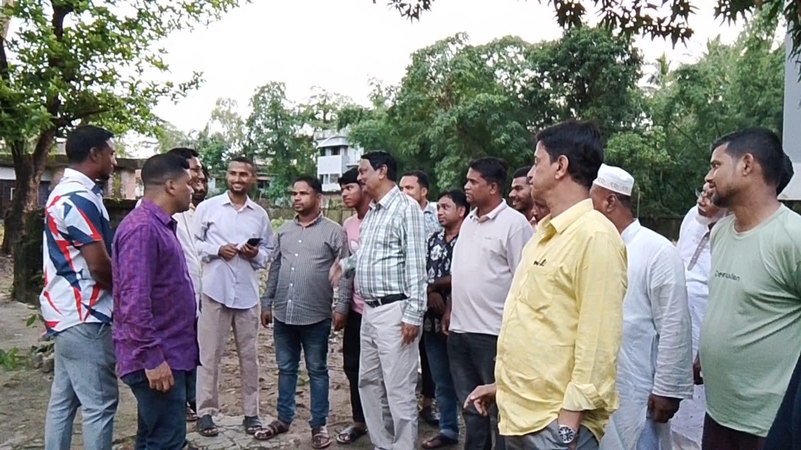 ছাতক হাসপাতালের সৌন্দর্য বর্ধনের কাজ  পরিদর্শন করেছেন এমপি মিলন