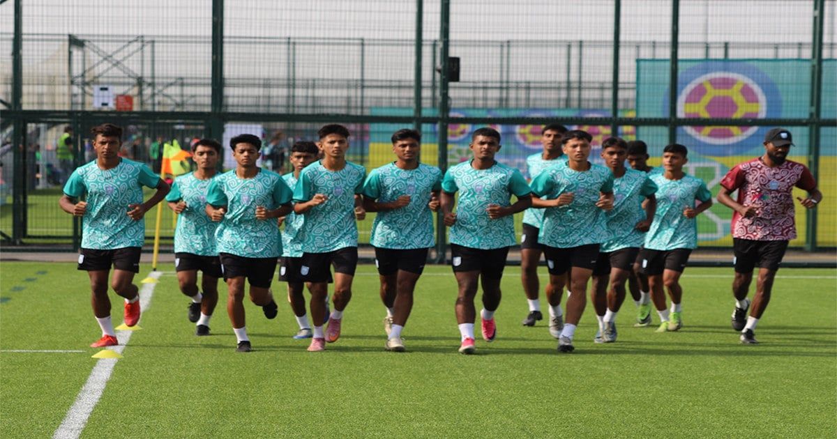 বিশ্বকাপে খেলতে বাকুতে কিশোররা
