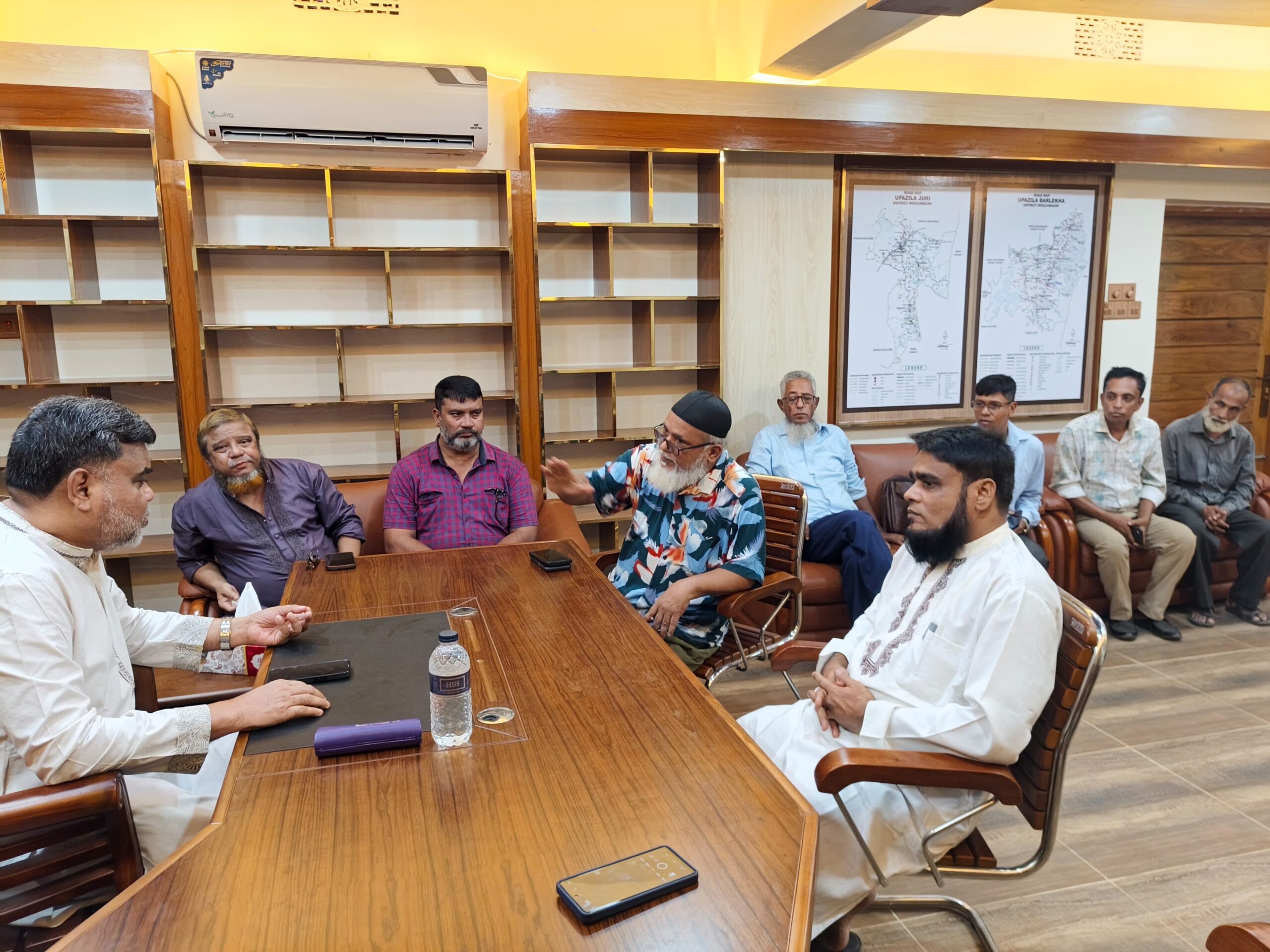 সংসদ সদস্য নাসির উদ্দিন আহমদ মিঠু’র সঙ্গে বড়লেখা উপজেলা প্রেসক্লাবের মতবিনিময়